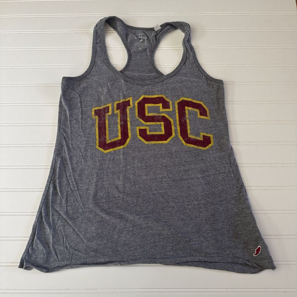 USC Trojans A Logo Gray Officially Licensed Tank Top Women's Medium